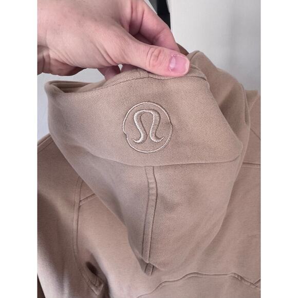 Lululemon Half Zip Scuba Stone Filbert Tan - Picture 6 of 7
